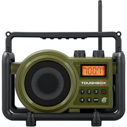Sangean TB-100 Toughbox Radio AM FM portátil resistente IPX4 5W 10 memorias