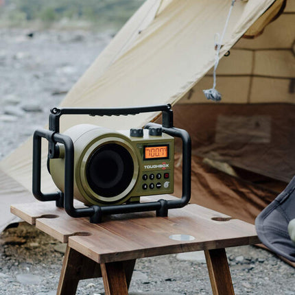 Sangean TB-100 Toughbox Radio AM FM portátil resistente IPX4 5W 10 memorias
