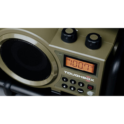 Sangean TB-100 Toughbox Radio AM FM portátil resistente IPX4 5W 10 memorias