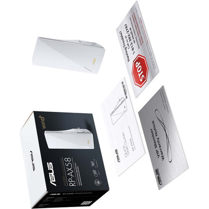 ASUS RP-AX58 Extensor de Red Inalámbrico Dual-Banda Wi-Fi 6 2976 Mb/s 2200 pies²