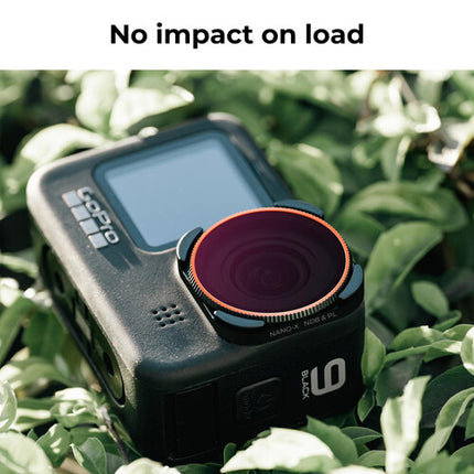 K&F Concept Set de 4 Filtros ND PL para GoPro HERO9 10 11 12 con Vidrio AGC y 28 Capas Nanorecubrimiento