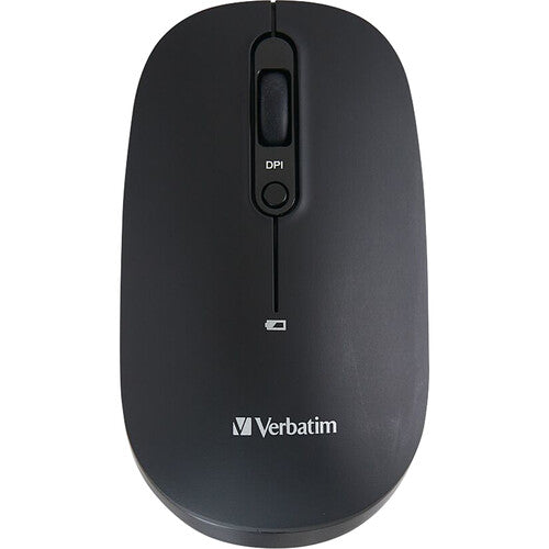 Verbatim Mouse Óptico Inalámbrico Recargable Bluetooth 5.0 3 Dispositivos Negro