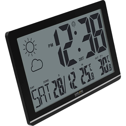 Explore Scientific Jumbo Reloj de Pared Gran Pantalla Pronóstico 6-12H