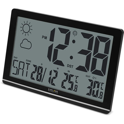 Explore Scientific Jumbo Reloj de Pared Gran Pantalla Pronóstico 6-12H