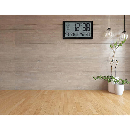 Explore Scientific Jumbo Reloj de Pared Gran Pantalla Pronóstico 6-12H
