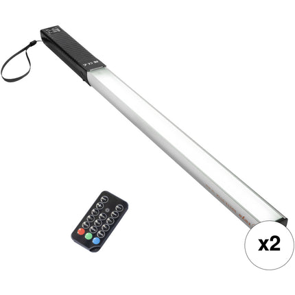 Raya Brite Stix Varita LED RGB V3 15 pulgadas Kit de 2 luces con control IR