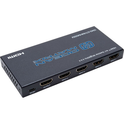 Ocean Matrix 8K60 4:4:4 HDR HDCP 2.3 Conmutador HDMI 4x1 48 Gb/s USB-A