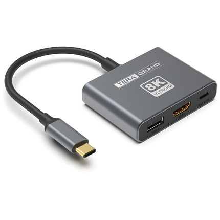 Tera Grand Adaptador USB-C a USB-A y HDMI 2.1 8K 100W PD 60Hz