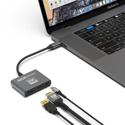 Tera Grand Adaptador USB-C a USB-A y HDMI 2.1 8K 100W PD 60Hz