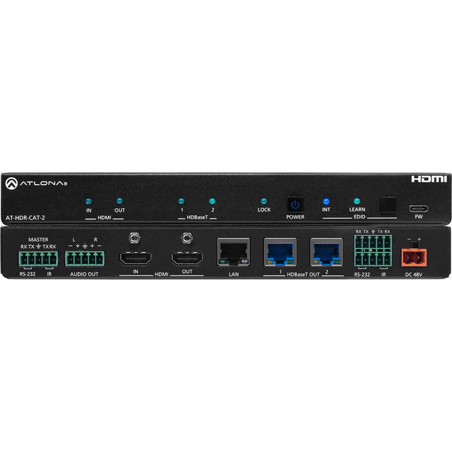 Atlona 2-Output 4K HDR HDMI a HDBaseT Amplificador de Distribución 130' HDR10