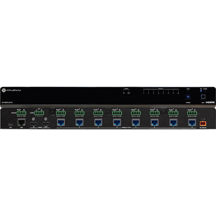 Atlona 8-Output 4K HDR HDMI a HDBaseT Amplificador con soporte 130 pies HDR10 HLG Dolby Vision