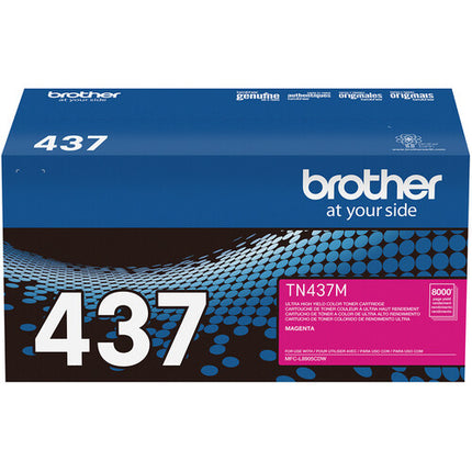 Brother TN437 Magenta Cartucho de Tóner Ultra Alta Capacidad 8000 Páginas para Impresora MFC-L8905CDW