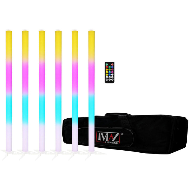 JMAZ Galaxy Tube Luz LED RGB inalámbrica 3.3' 12H batería kit 6 unidades