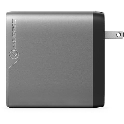 ALOGIC 100W Cargador USB PD GaN 4 Puertos con 2 USB-C 2 USB-A Gris