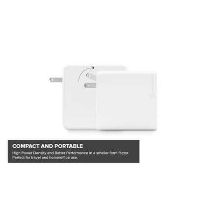 ALOGIC 100W Cargador USB GaN 4 Puertos USB-C PD 3.0 Blanco 6.6 ft cable