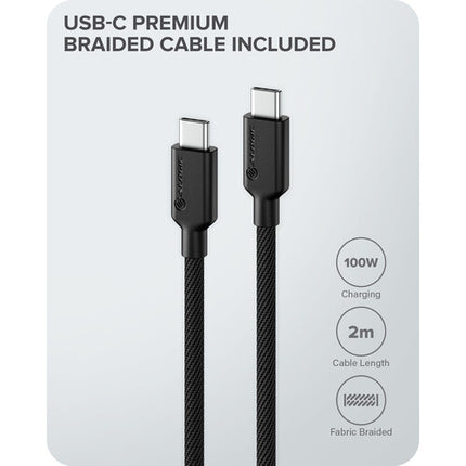 ALOGIC 68W Cargador USB-C PD GaN 2 Puertos 50-60W y 18W Space Gray