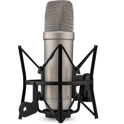 RODE NT1 5ta Generación Micrófono Condensador Cardioide XLR USB 192 kHz 32-Bit Bundle Shockmount Pop Filter
