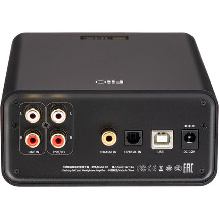 FiiO K7 DAC y Amplificador de Auriculares USB Escritorio 384kHz 32Bit