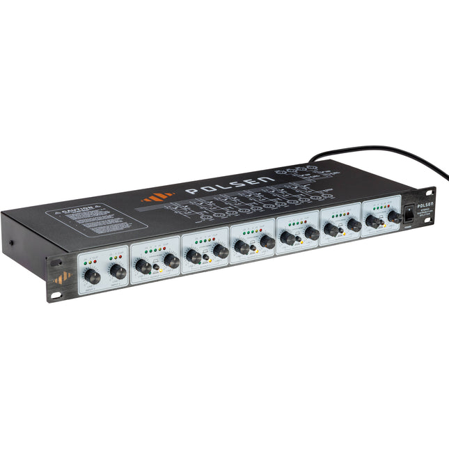 Polsen SP-260 Divisor de Audio Estéreo 2 Entradas 6 Zonas 1 RU Rackmount