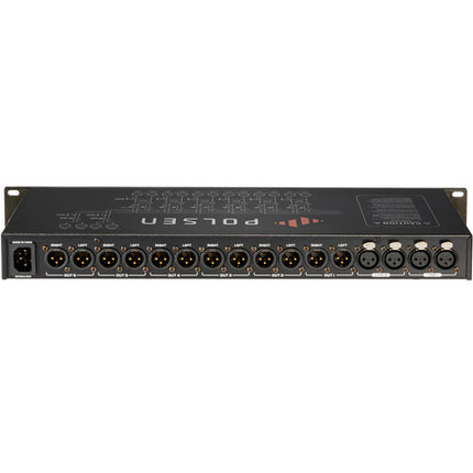 Polsen SP-260 Divisor de Audio Estéreo 2 Entradas 6 Zonas 1 RU Rackmount