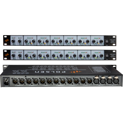 Polsen SP-260 Divisor de Audio Estéreo 2 Entradas 6 Zonas 1 RU Rackmount