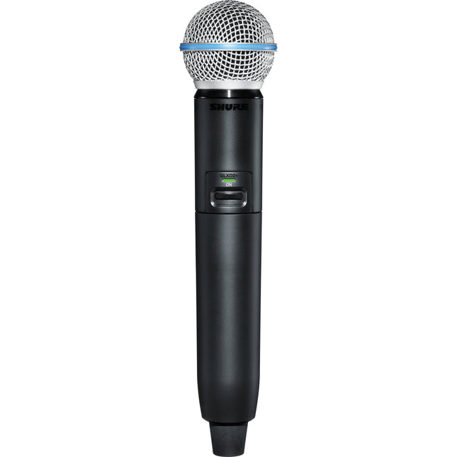 Shure GLXD2+ Transmisor Inalámbrico Mano Dual Banda con Micrófono BETA 58A 2.4 5.8 GHz y Batería Recargable