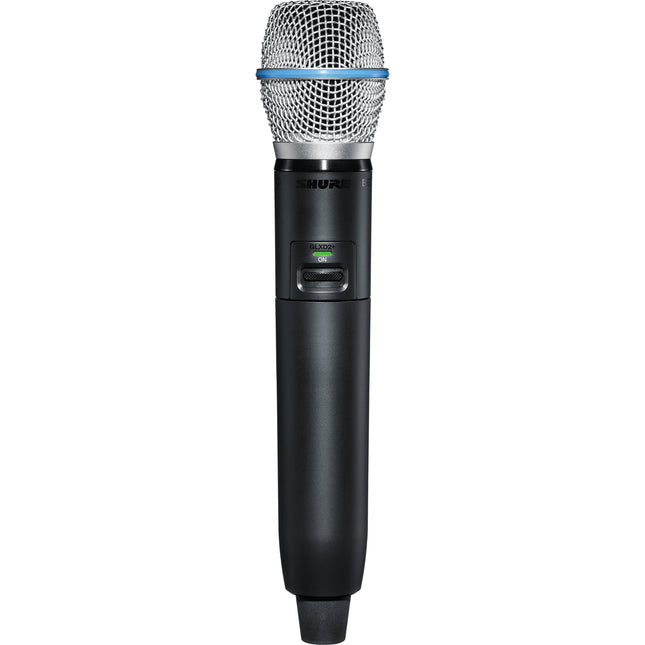 Shure GLXD2+ Transmisor Inalámbrico de Mano Dual-Banda con Micrófono BETA 87A y Frecuencias 2.4 5.8 GHz