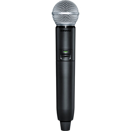 Transmisor inalámbrico de mano Shure GLXD2+ con micrófono SM58 Dual-Banda 2.4 5.8 GHz