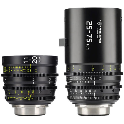 Tokina Cine ATX 11-20mm T2.9 y 25-75mm T2.9 Zoom Kit Montura EF