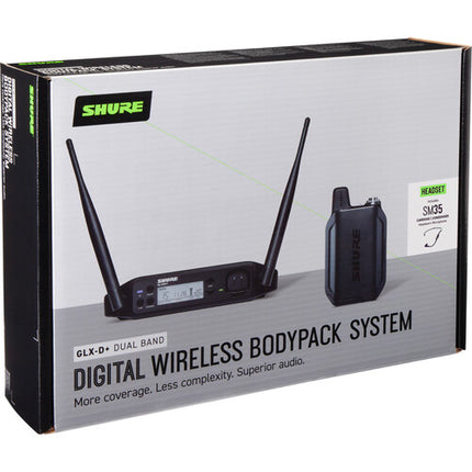 Shure GLXD14+ Sistema Inalámbrico Micrófono Headset SM35 208.5 MHz 12H Batería