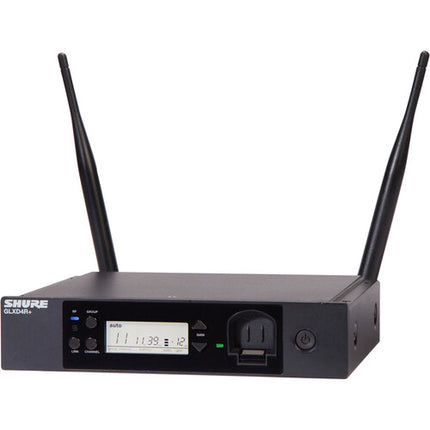 Shure GLXD14R+ Sistema inalámbrico de guitarra rack dual banda 208.5 MHz 100 pies alcance