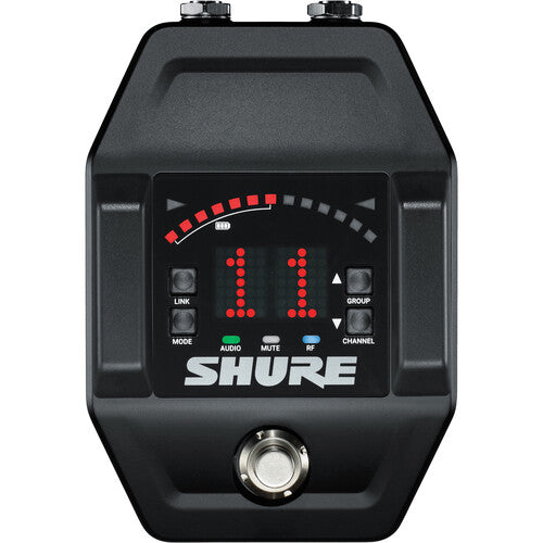 Shure GLXD16+ Sistema Inalámbrico Dual-Banda para Guitarra Pedal 208.5 MHz Banda 100 Pies Alcance