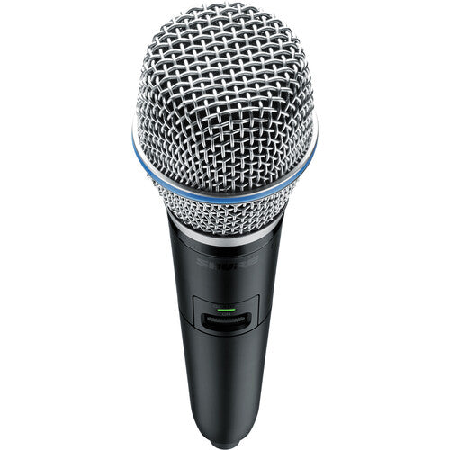 Shure GLXD2+ Transmisor Inalámbrico de Mano Dual-Banda con Micrófono BETA 87A y Frecuencias 2.4 5.8 GHz