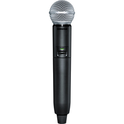 Shure GLXD24+ Sistema inalámbrico vocal doble banda con micrófono SM58 12 h batería portátil