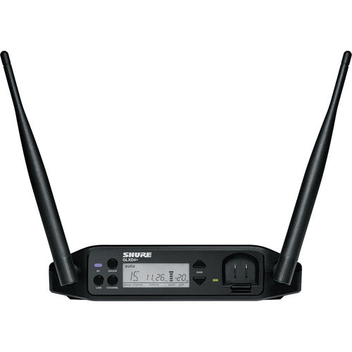 Shure GLXD4+ receptor inalámbrico de sobremesa doble banda 2085 MHz y rango 30 m
