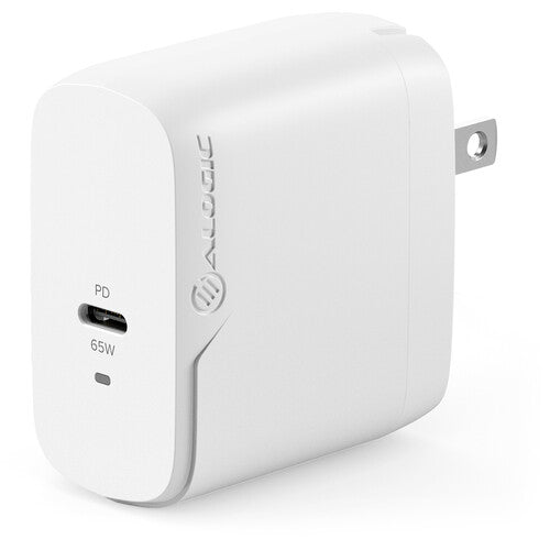 ALOGIC Cargador USB-C PD GaN 65W con Cable Trenzado 2m
