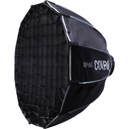 COLBOR Softbox Parabólico 25.6" con Grid y Montura Bowens para LED
