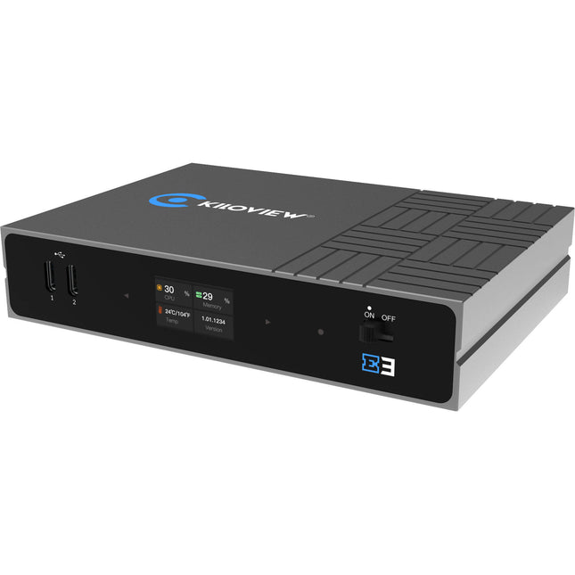 Kiloview E3 Codificador de Video HDMI y SDI Dual Hasta UHD 4K30 Con Pantalla LCD
