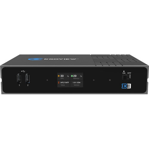 Kiloview E3 Codificador de Video HDMI y SDI Dual Hasta UHD 4K30 Con Pantalla LCD