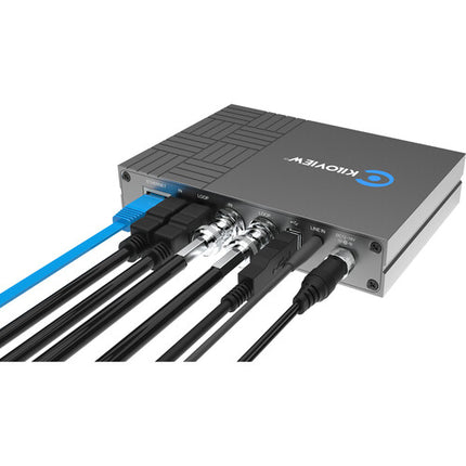 Kiloview E3 Codificador de Video HDMI y SDI Dual Hasta UHD 4K30 Con Pantalla LCD