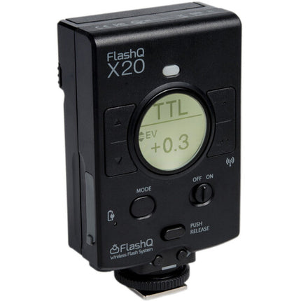 LightPix Labs FlashQ x20 con transmisor para FUJIFILM luz LED bicolor y ajuste de potencia