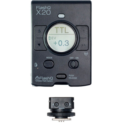 LightPix Labs FlashQ x20 con transmisor para FUJIFILM luz LED bicolor y ajuste de potencia