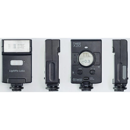 LightPix Labs FlashQ x20 con transmisor para FUJIFILM luz LED bicolor y ajuste de potencia