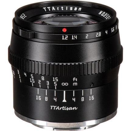 TTArtisan 50mm f/1.2 Objetivo para FUJIFILM X Montura X APS-C 75mm