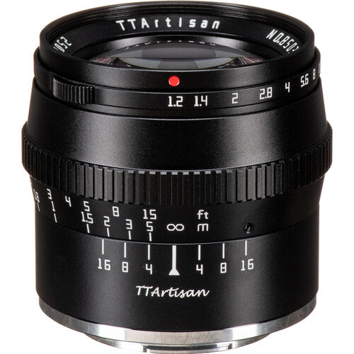 TTArtisan 50mm f/1.2 Objetivo para FUJIFILM X Montura X APS-C 75mm
