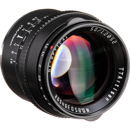 TTArtisan 50mm f/1.2 Objetivo para FUJIFILM X Montura X APS-C 75mm
