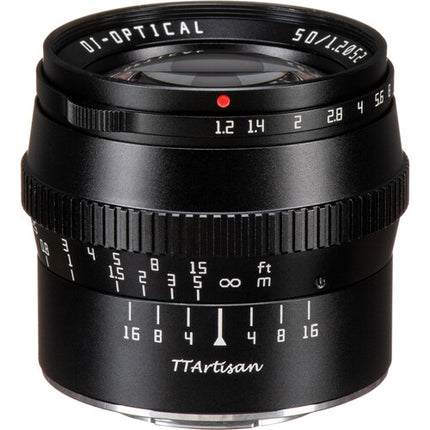 TTArtisan 50mm f/1.2 Objetivo Micro Cuatro Tercios Apertura f1.2 a f16