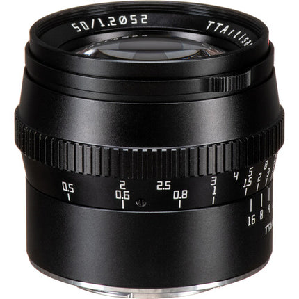 TTArtisan 50mm f/1.2 Objetivo Micro Cuatro Tercios Apertura f1.2 a f16