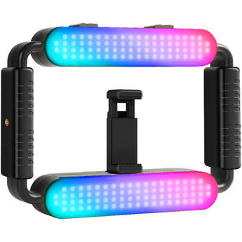 GVM TL15RS RGB Bi Color Luz De Video 3200-5600K Batería Integrada Para Smartphone