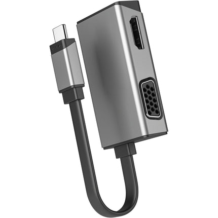 ALOGIC MagForce Duo Play Adaptador 2 en 1 USB-C HDMI VGA 4K 60Hz